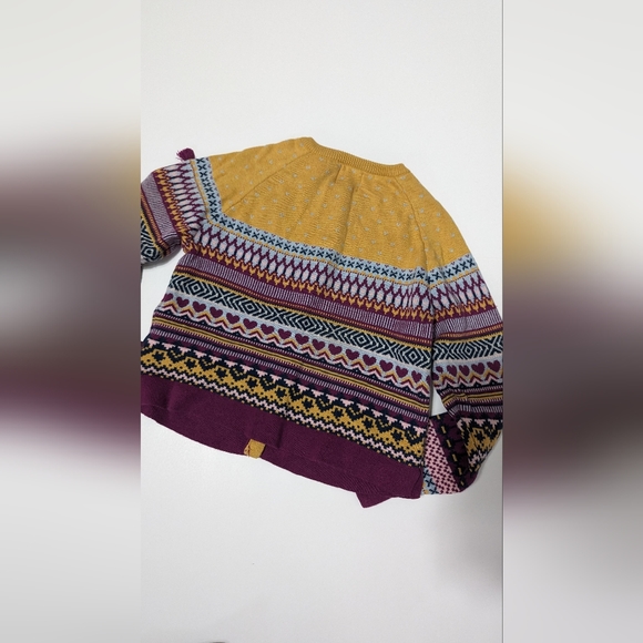 Souris Mini 2 Piece Girls Outfit, Size 5-6 Sweater/Pants, Fair Isle Pattern - Picture 8 of 12